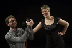 Nicolas Meyer et Barbara Minder - Théâtre du Pommier - 2014 - Photo: Stefano Iori